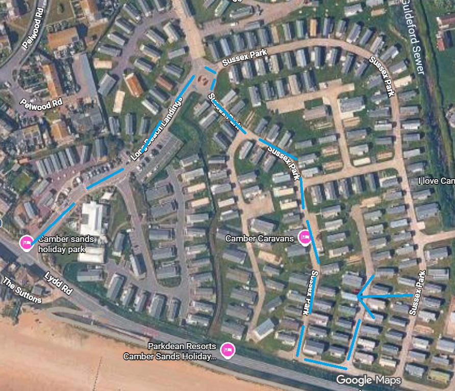 Map showing directions to 37 susex park2