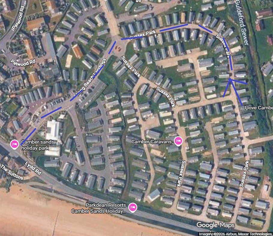 Map showing directions to 113 susex park2